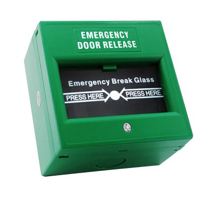 Bouton d'ouverture de porte d'urgence